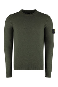 Crew-neck wool sweater